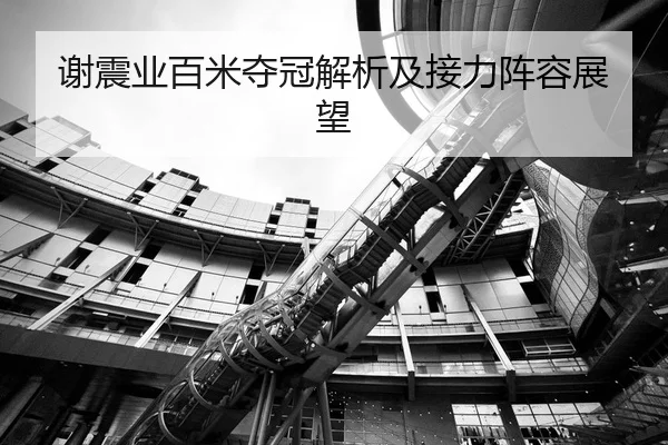 谢震业百米夺冠解析及接力阵容展望